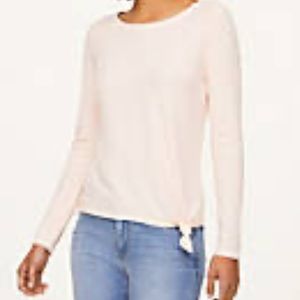 LOFT ribbed knotted tee